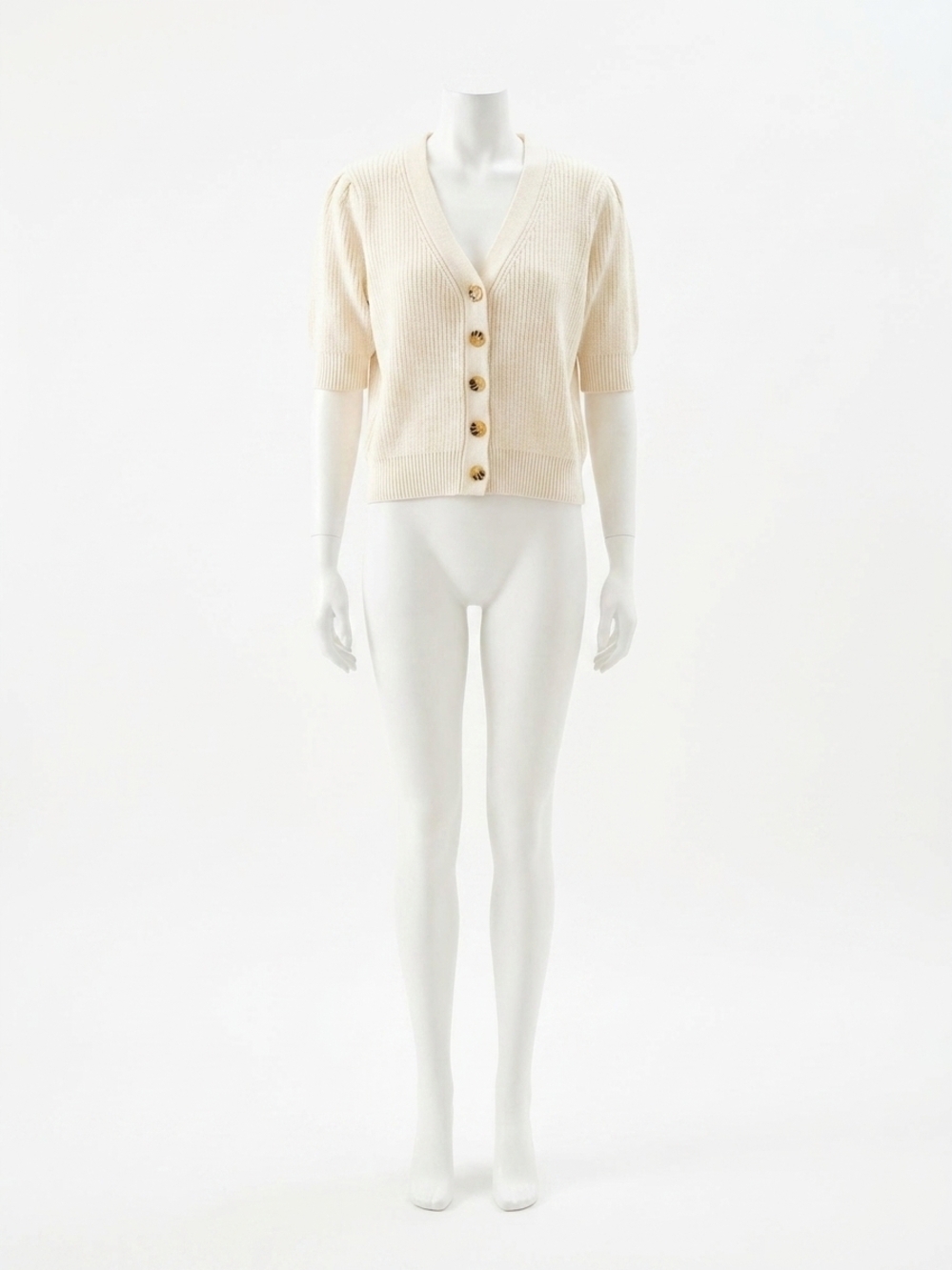 NEW FIFTEEN TWENTY iliana puff sleeve sweater in cream